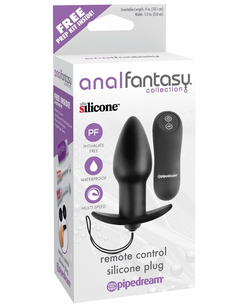 Anal Fantasy Collection Remote Control Silicone Plug – Luxurious Pleasure Awaits Anal Vibrators