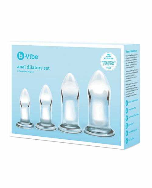 B-Vibe Glass Anal Dilator Set: A Journey Of Sensuous Discovery Dongs & Dildos