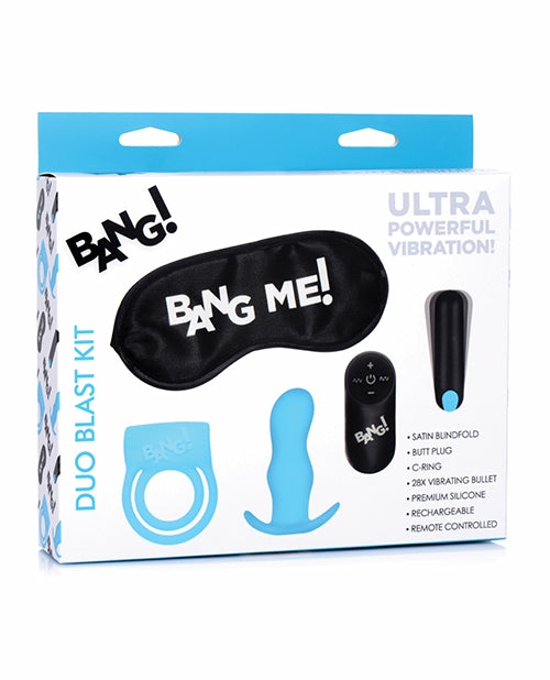 Bang! Duo Blast Remote Control Kit – Blue: Ultimate Pleasure Combo Dongs & Dildos