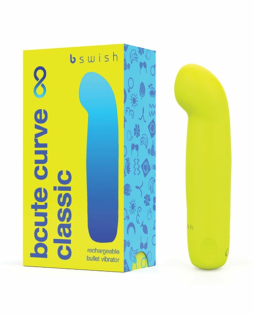 Bcute Curve Infinite Classic Vibrator In Citrus Yellow G-Spot Vibrators