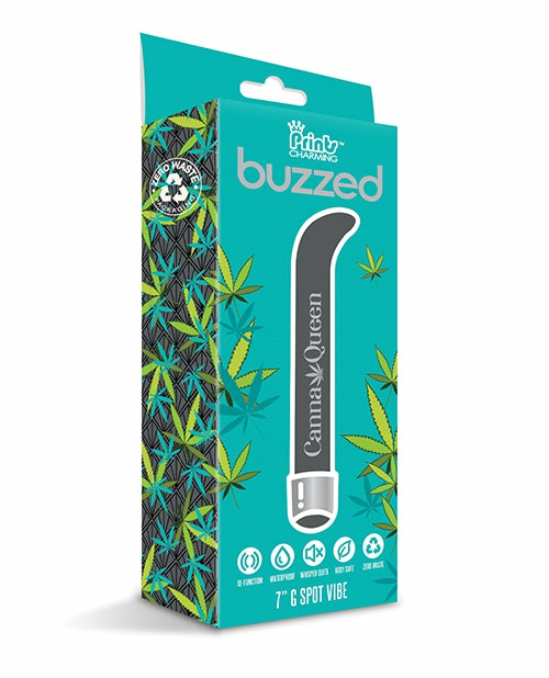 Buzzed 7″ G-Spot Vibe – Canna Queen Black G-Spot Vibrators