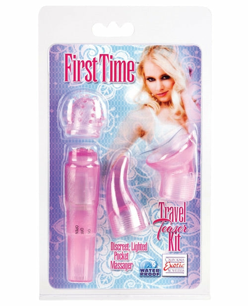 Cal Exotics First Time Travel Teaser Kit – Customisable Pleasure On-The-Go Dongs & Dildos