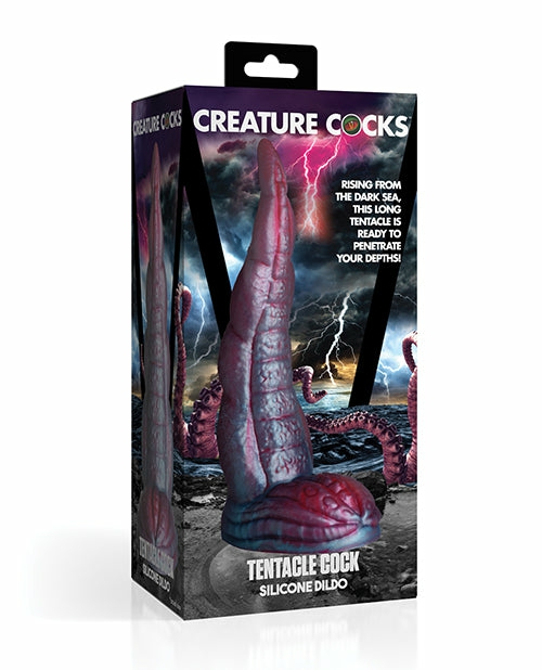 Creature Cocks Tentacle Cock Silicone Dildo – Red/Blue Dongs & Dildos