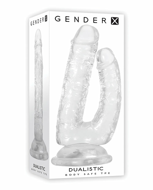 Ecstasy Awaits With The Gender X Dualistic Clear Double-Shafted Dildo Dongs & Dildos