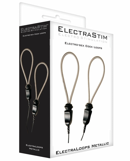 Electrastim Metallic Adjustable E-Stim Cock Loops Bondage - Bdsm