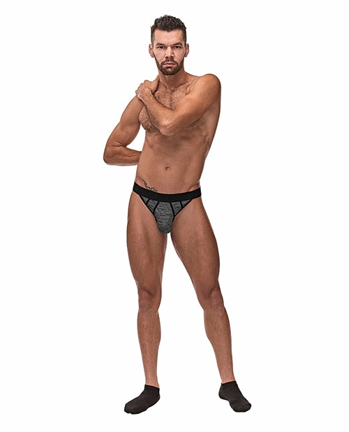 Embrace Elegance: Grey Ultimate Support Sport Jock By Peak Performance Lingerie