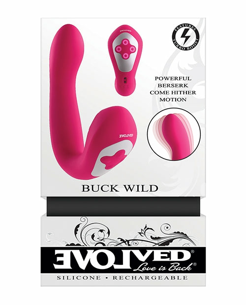 Evolved Buck Wild Come Hither Dual End Massager – Pink Clitoral Vibrators