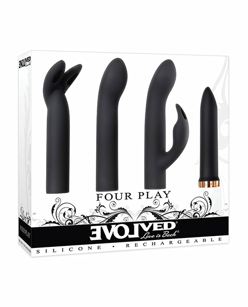 Evolved Four Play Kit: Your Ultimate 4-In-1 Pleasure Experience Dongs & Dildos