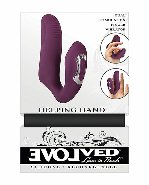 Evolved Helping Hand Dual-Motor Vibe – Purple Rabbit Vibrators