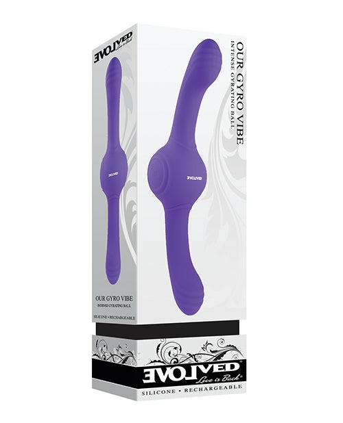 Evolved Our Gyro Vibe – Purple Double-Shaft Pleasure Vibrator Rabbit Vibrators