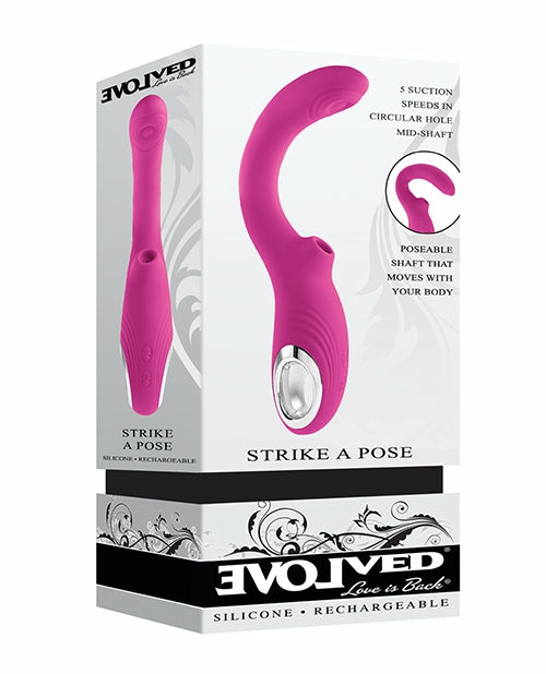 Evolved Strike A Pose: Ultimate Dual Motor Pleasure Toy In Pink G-Spot Vibrators