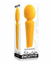 Evolved Sunshine Yellow Flex Wand Vibrator: Your Key To Heavenly Pleasure Massage Wands