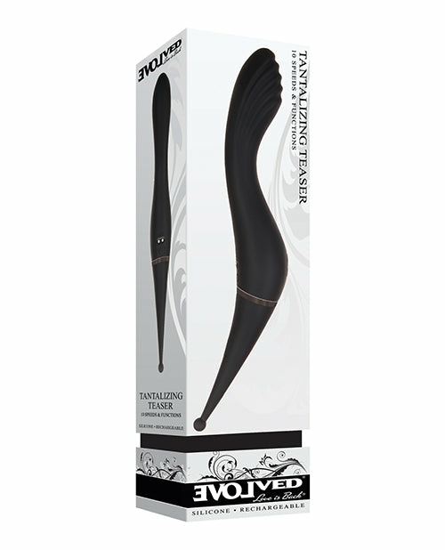 Evolved Tantalizing Teaser Dual End Vibrator In Black – Elevate Your Pleasure Clitoral Vibrators