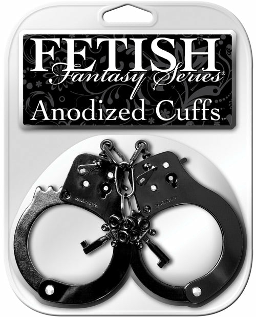 Fetish Fantasy Anodized Metal Cuffs: Explore Passionate Restraint Bondage - Bdsm