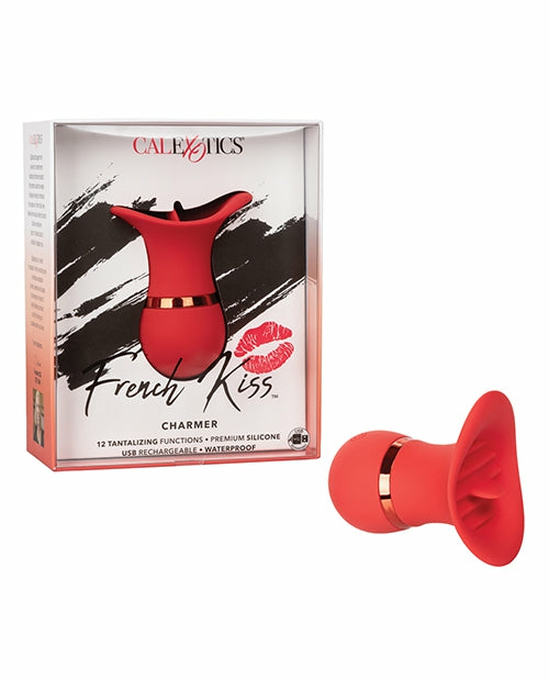 French Kiss Charmer – Red: Sensual Stimulation On-The-Go Bondage - Bdsm