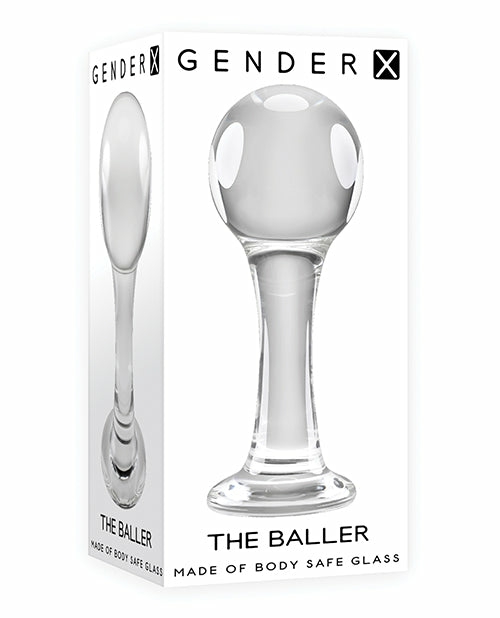 Gender X The Baller Glass Plug – Clear Dongs & Dildos