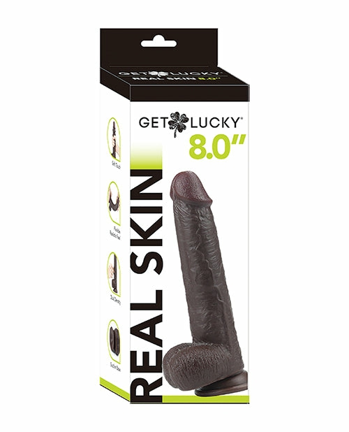 Get Lucky 8.0″ Real Skin Series: Ultimate Pleasure Experience Dongs & Dildos