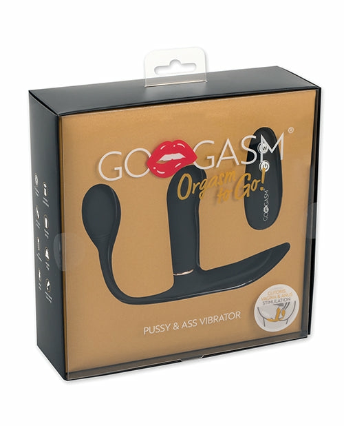 Gogasm Triple Stimulation Vibrator – Black Clitoral Vibrators