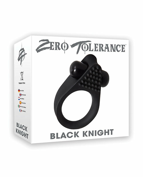 Intense Pleasure Black Knight Cock Ring By Zero Tolerance Cock Rings