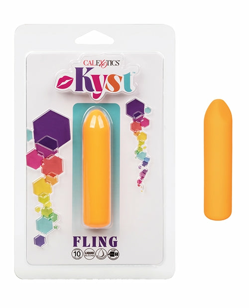 Kyst Fling Petite Massager: Your Vibrant Orange Companion For Blissful Discoveries Bullet Vibrators