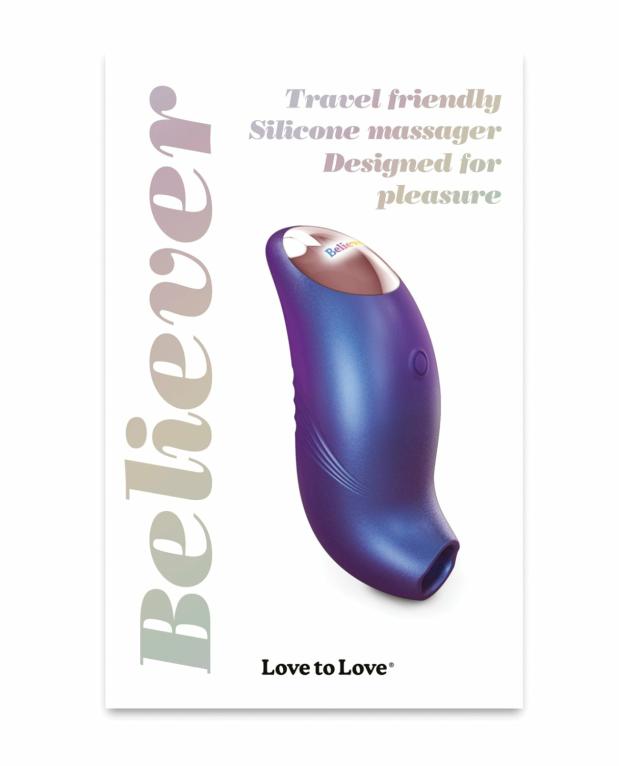 Love To Love Believer Mini Tongue Flicker – Iridescent Night Bondage - Bdsm