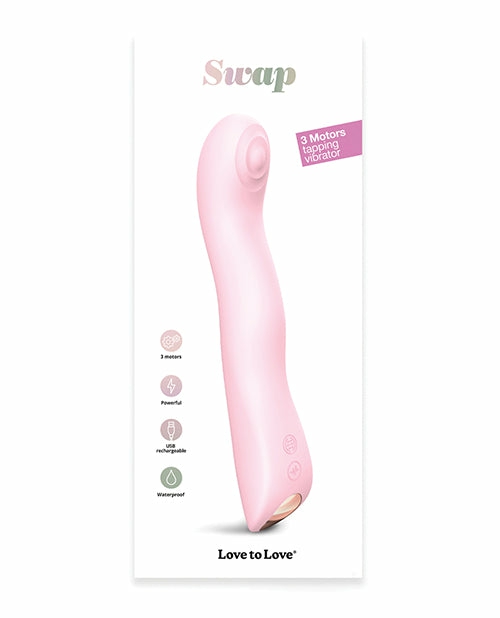 Love To Love Swap Tapping Vibrator In Sweet Orchid G-Spot Vibrators