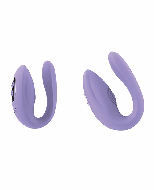 Love Verb Embrace Me Copper-Infused Tapping C-Shape In Lilac Clitoral Vibrators