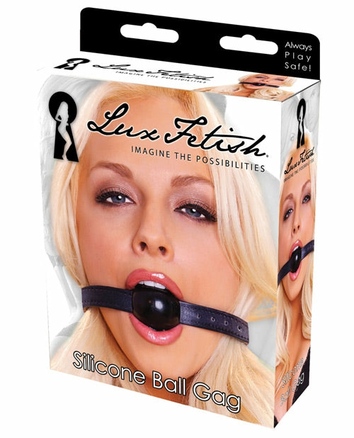 Lux Fetish Adjustable Silicone Ball Gag Bondage - Bdsm