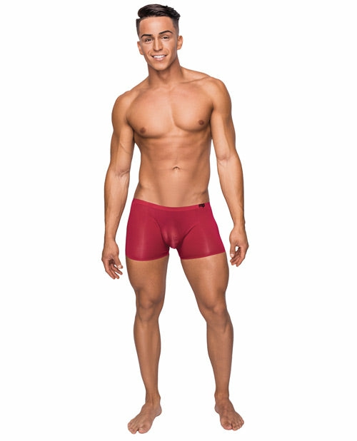 Male Power Seamless Sleek Short With Sheer Pouch Lingerie