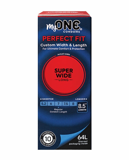 My One Super Wide & Long Condoms – Pack Of 10 For Men