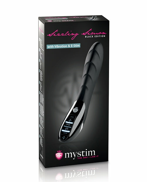 Mystim Sizzling Simon Estim Vibrator Black Edition – Ignite Your Passion Bondage - Bdsm