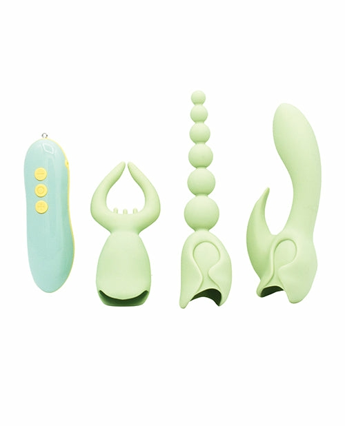 Natalie’S Pleasure Hunter 3 Pc Kit: Ultimate Pleasure Set In Mint Dongs & Dildos