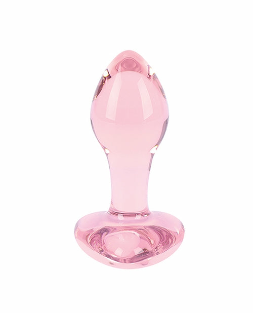 Nobu Rose Heart Plug: Enchanting Pink Glass Gem For Intimate Pleasure Dongs & Dildos