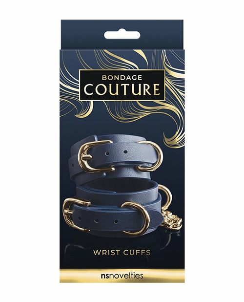 Ns Novelties Blue Vinyl Wrist Cuff: A Luxurious Embrace Of Elegance Bondage - Bdsm