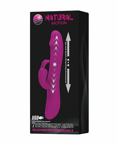 Pretty Love Natural Motion Thrusting Rabbit – Fuchsia Rabbit Vibrators