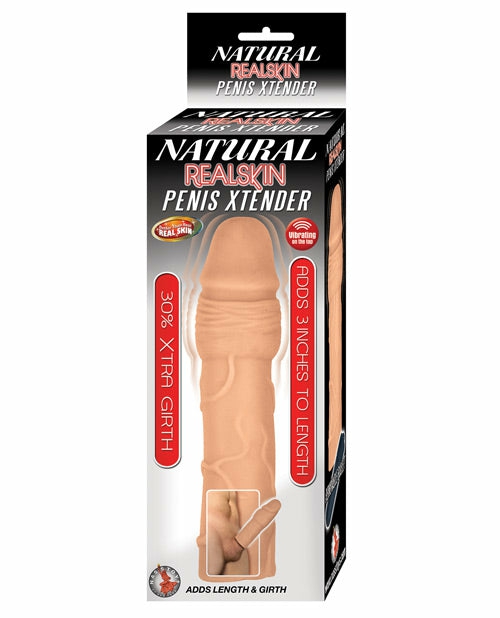 Realskin Ultimate Pleasure Enhancer – Penis Extender With Vibrating Tip For Men