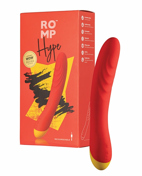 Romp Hype G-Spot Vibrator – Red: Customisable Pleasure Awaits G-Spot Vibrators