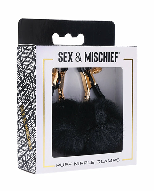 Sensual Puff Nipple Clamps By Sex & Mischief Bondage - Bdsm