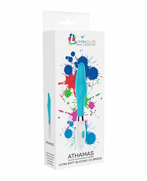 Shots Luminous Athamas 10 Speed Vibrator – Turquoise Classic Vibrators