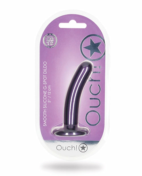 Shots Ouch 5″ Metallic Purple G-Spot Dildo – A Touch Of Elegance For Exquisite Pleasure Dongs & Dildos