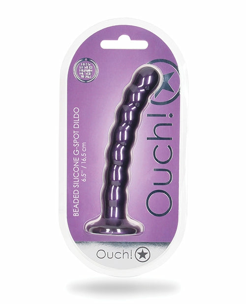 Shots Ouch 6.5″ Metallic Purple G-Spot Dildo: A Symphony Of Sensations Dongs & Dildos