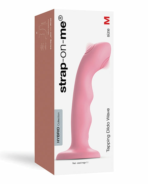 Strap On Me Tapping Dildo Wave In Rose Coral G-Spot Vibrators