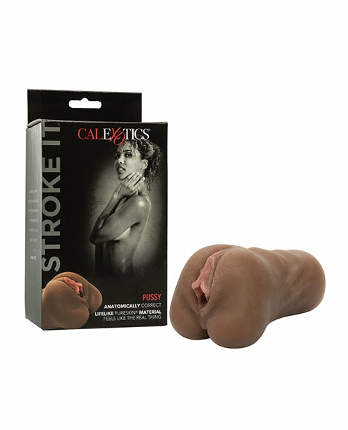 Stroke It Pussy Masturbator – Brown: Your Gateway To Intimate Pleasure For Men