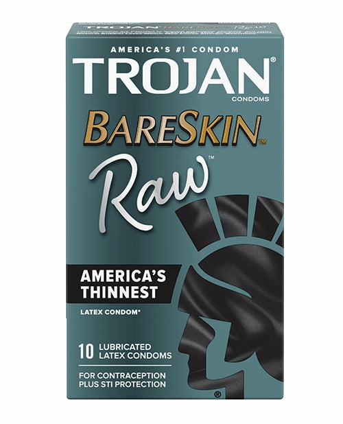 Trojan Bareskin Raw Condoms – Ultra-Thin 10-Pack Condoms