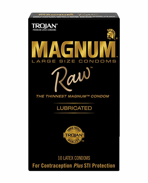 Trojan Magnum Raw Condoms – Pack Of 10: Experience Unmatched Intimacy Condoms