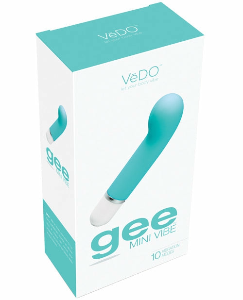 Vedo Gee Mini Vibe: G-Spot Bliss In Tease Me Turquoise G-Spot Vibrators