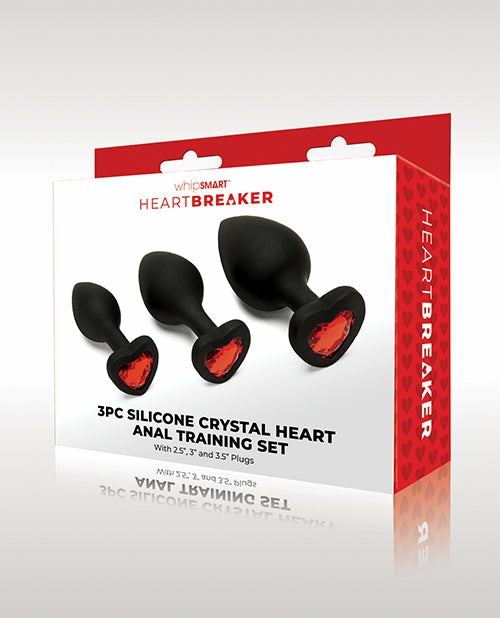 Whipsmart Crystal Heart Anal Training Set – 3 Sizes Anal & Prostate