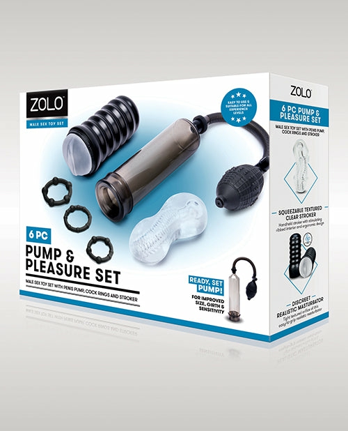 Zolo 6 Piece Pump & Pleasure Set Dongs & Dildos