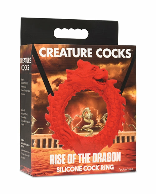 Creature Cocks Rise Of The Dragon Silicone Cock Ring Cock Rings