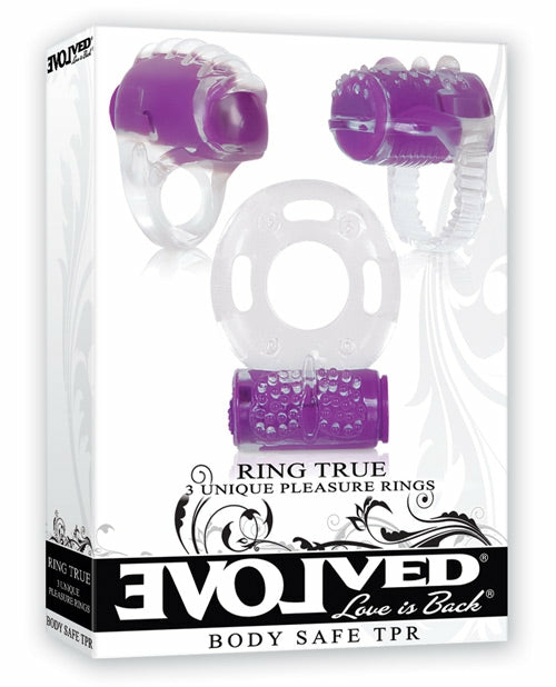 Evolved Ring True Pleasure Rings Kit – 3 Pack: Ignite Your Passion Stimulators